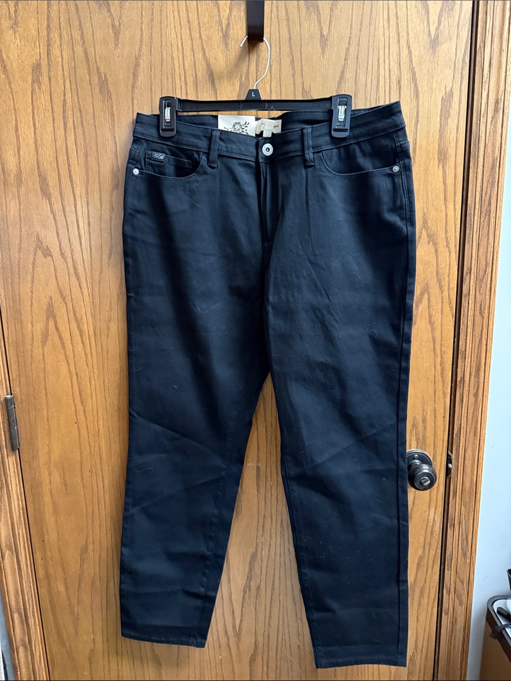 JACHS Girlfriend Black Straight Leg Pants